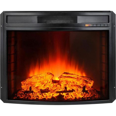 Caminetto elettrico da 2 kW in vetro piano temperato con telecomando e fiamma regolabile PURLINE CHE-630R (1/5)