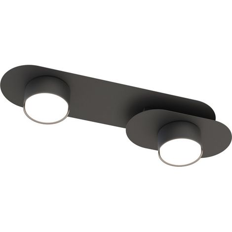 Lampada a Soffitto Stilo, Metallo, Nero, 44x10x20 cm (1/5)