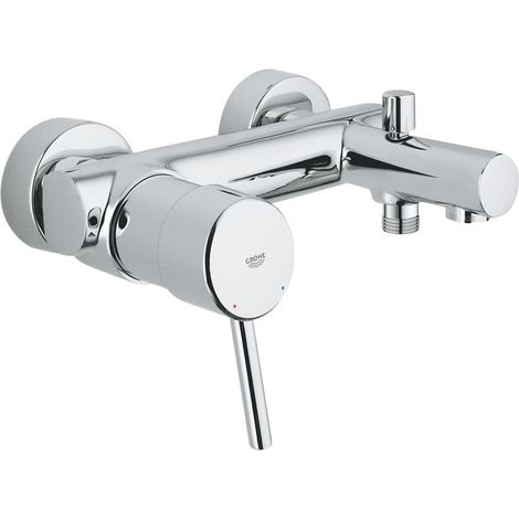 GROHE Einhand-Wannenbatterie Concetto für Wandmontage eigensicher chrom 32211001