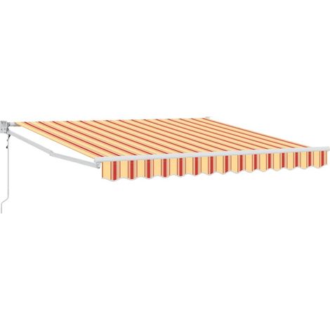 Awning Yellow and Orange 350 x 250 x 165 cm Polyester vidaXL