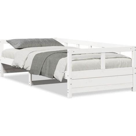 Maison Exclusive - Sofá cama sin colchón madera maciza de pino bl
