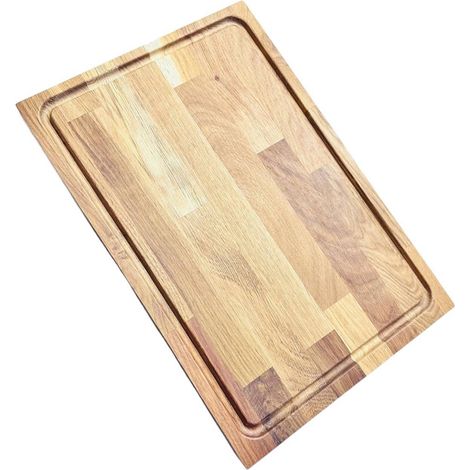 Euroceppi tagliere professionale in legno di Rovere 45x30x4 cm (1/2)
