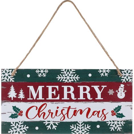 Weihnachtliche Türhänger, winterliche Dekoschilder, Innen- und Außendekorationen für Wohnungen, Klassenzimmer und Büros – festliche Wandbehänge, Dekorationen und Weihnachtsgeschenke (20 x 10 cm)