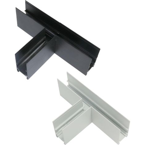 Union horizontale en T pour rail magnétique série 20 mm - DSC Noir - Ledme - LM3242 (1/4)