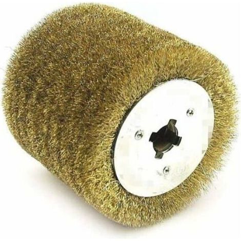Brosse Nylon Circulaire Brosse Mtallique en Acier Inoxydable pour Polissage et barbage Odipie (1/4)