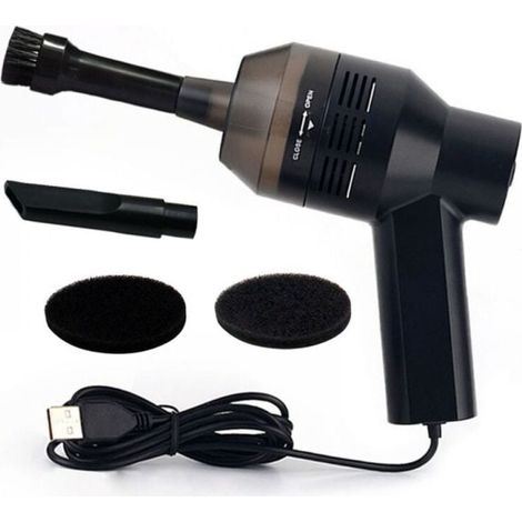 USB-Tastaturreiniger, kleiner tragbarer Staubsauger für Computertastaturen. Entfernt Staub, Haare und Krümel. (1/4)