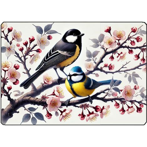 Planche à découper oiseaux 28.5 x 20 cm