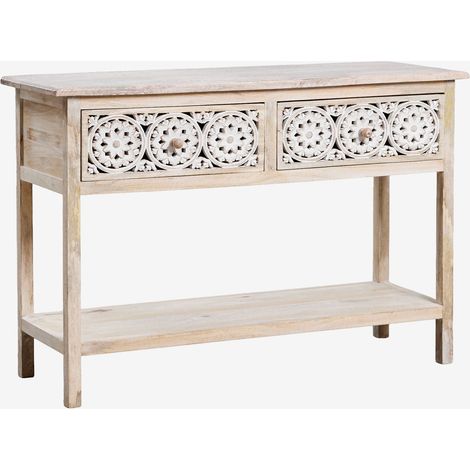 SKLUM Konsole 120x40 cm aus Mangoholz Ardel              Helles Mango-Holz                      (1/5)