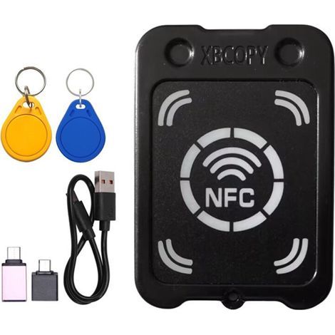 Cloneur/copieur de jetons RFID IC 13,56 MHz pour lecteurs de cartes à puce RFID + porte-clés CUID/UID et lecteurs de clés cryptées NFC. (1/5)
