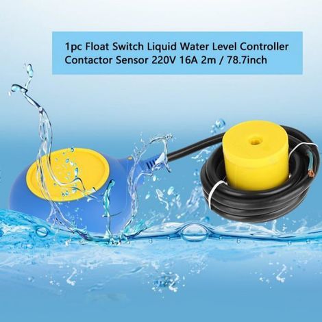 Interrupteur à Flotteur Contrôleur de Niveau Eau Réservoir 2 Mètres Rond 220V (1/5)