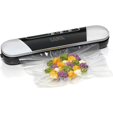 Laica macchina per sottovuoto vt3205 solo sigillatura 600 mbar nero e argento (1/9)