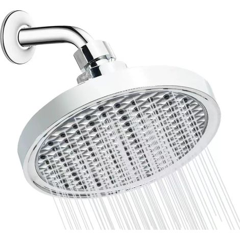Pomme Douche Exterieure, Tete de Douche Pluie Haute Pression, 15CM Ciel de Douche avec Autonettoyante Buses en Silicone (1/5)