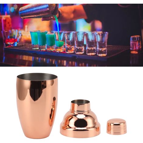 Salzstreuer aus Edelstahl 304, zweigeteilter französischer Salzstreuer, Roségold (1/5)