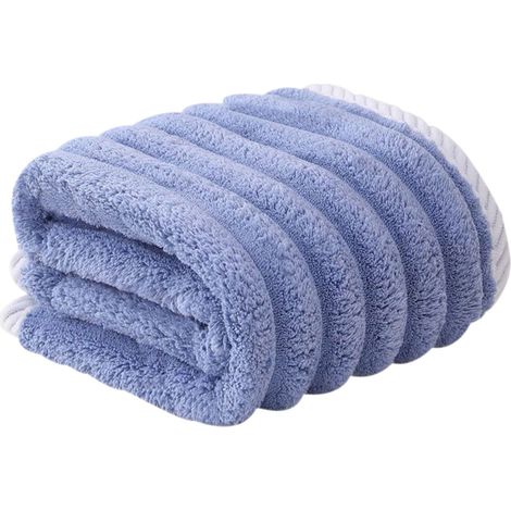 Serviette De Bain Verticale - 70 x 140 cm - Velours De Corail - Absorbante - Douce - Pour Salle De Bain (1/3)