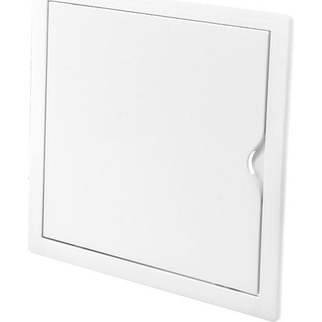 Quadratische weiße Einbauregisterabdeckung aus ABS mit Push-Pull-Öffnungsmechanismus geeignet für Gipskarton 21,5x21,5cm EDM (1/2)