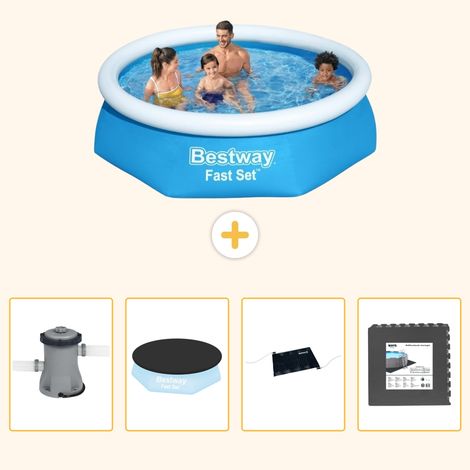 Bestway Bestway Fast Set Ronde - 244x61 cm - 5-pièces S195 (1/5)