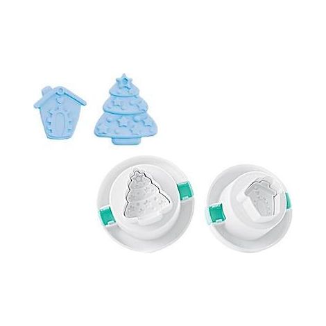 SILIKOMART SET 2 TAGLIAPASTA NATALE CHRISTMAS ALBERO DECORO DOLCI TAG 10