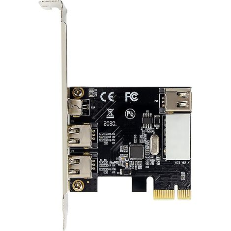 Carte d'extension FireWire 1394a PCIe 4 ports, adaptateur PCI E (1x) vers IEEE 1394