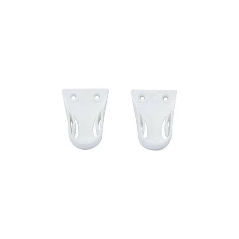 BL REGGITUBO LATERALE D 18 MM C/PERNO BIANCO 2 PZ- 5,0 blister