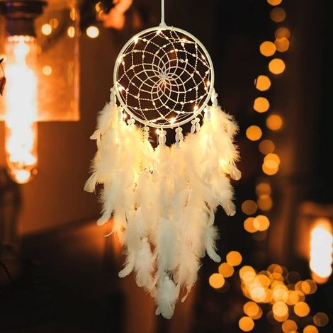 Attrape-rêves décoratif en tissu, pour chambre, mur, chambre d'enfant et composition bohème artisanale.-AquaForge (1/5)