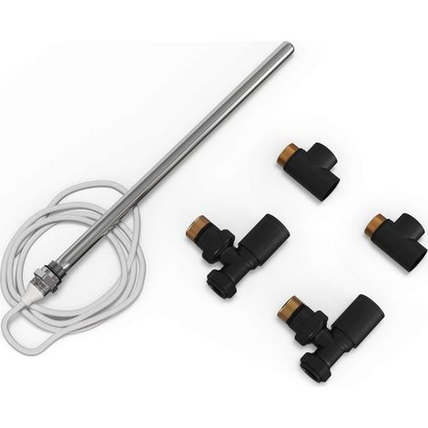Talus - Dual Fuel Towel Rail Kit 300w Standard Black (1/2)