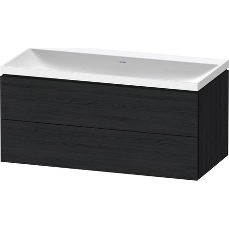 Duravit L-Cube c-shaped Set wandhängend, 2 Schubkästen, ohne