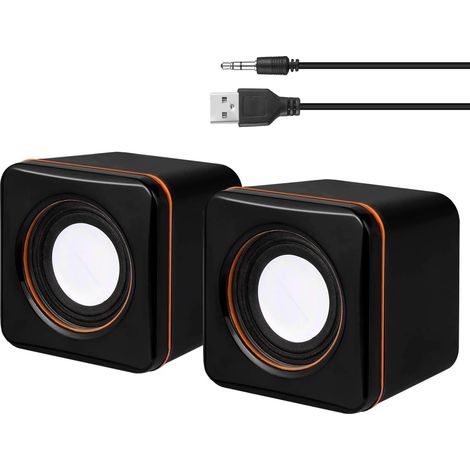 Haut-parleurs USB pour ordinateur, petits haut-parleurs pour ordinateur portable, de bureau, netbook et PC (1/5)