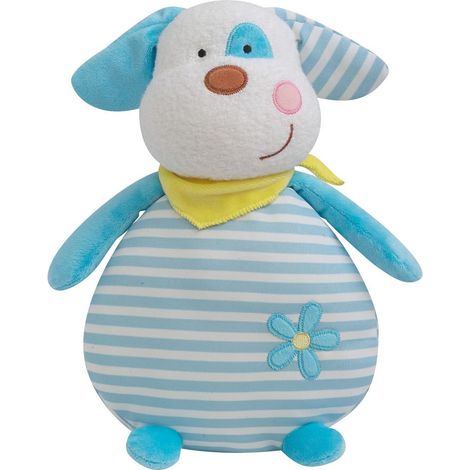 Luminou chien bleu peluche lumineuse naturelle fonctionne sans pile et 30 cm (1/2)