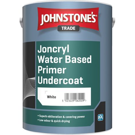 Johnstones Trade Joncryl Water Based Primer Undercoat - White - 1 Litre