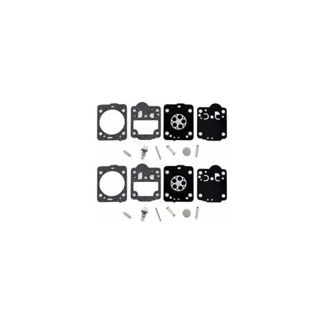 Ensemble de 2 membranes de carburateur avec tuyau pour tronçonneuses Husqvarna 235, 236, 240, remplaçant Zama RB-149, C1T-EL41A, C1T-W33, C1T-W33A, C1T-W33B et C1T-W33C.