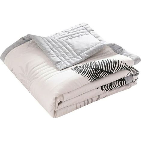 Couvre-lits légers pour lit Queen, couverture d'été douce en microfibre légère, couvre-lit à motif floral moderne pour toutes les saisons 150x200 (1/5)