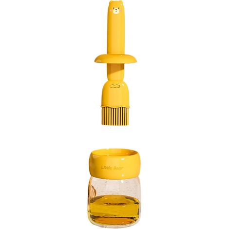 Generic Oil Dispenser with Brush - Oil Bottle for Kitchen  Storage Container with Precision Brush for Cooking, BBQ, Camping, Restaurant, Bar (1/5)