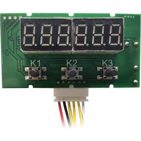 Mini LED digital counter module, DC/AC 5V-24V electronic totalizer, with NPN and PNP signal interface, counting range from 1 to 999,999 times (1/5)