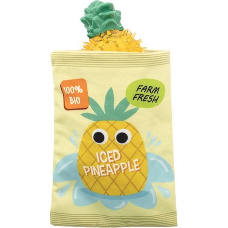 Gioco refrigerante per cani ananas con sacchetto 20 cm 125g