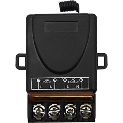 Récepteur relais 220 V CA 30 A. 1 canal. pour ouvre-porte de garage et portail (1/5)