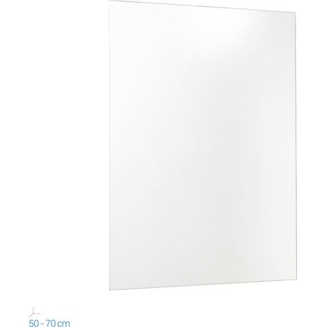 Espejo de baño rectangular 50x70 cm hilo brillante mod. Narciso Basic