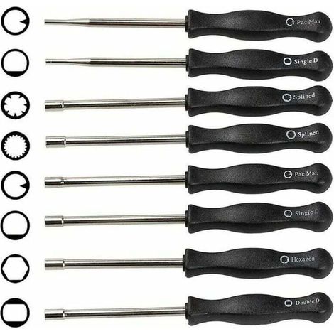 Set mit 8 Vergaserschraubendrehern, Vergaser-Einstellwerkzeugsatz, Einstellwerkzeug für 2-Takt-Motoren