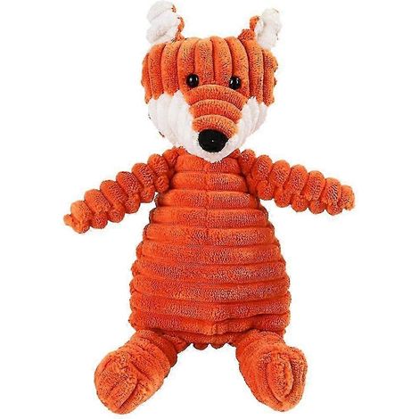 Jouets en peluche couineurs pour chiens, jouets à mâcher résistants en peluche, jouets d'entraînement en forme d'animaux pour chiots, chiens de petite, moyenne et grande taille.-Fox (1/5)