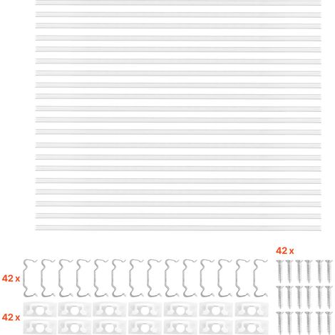 Profilé LED en aluminium en V, 1m, lot de 20, avec cache laiteux, embouts et clips de fixation, pour installation facile sous meuble. (1/5)