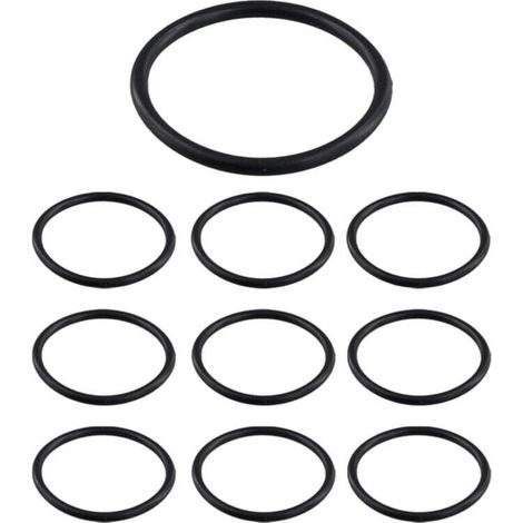 Crezuo 45 mm x 3 mm schwarze Nitril-O-Ring-Dichtungen, 10er-Packung