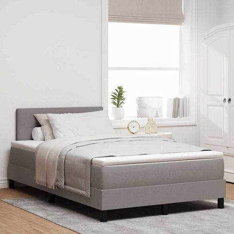 Letto box spring con materasso Talpa 120 x 190 cm Tessuto vidaXL (1/5)