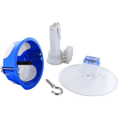 Boîtier NO AIR Point de Centre DCL grand volume Ø86x40 mm + fiche douille E27 - BLM