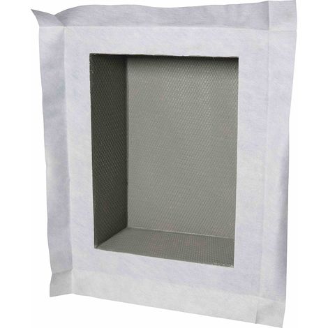 U-Tile – Niche de douche à carreler 40 x 30 cm – 15 cm de profondeur – Étanchéité intégrée – Prêt à carreler – Résistant et léger