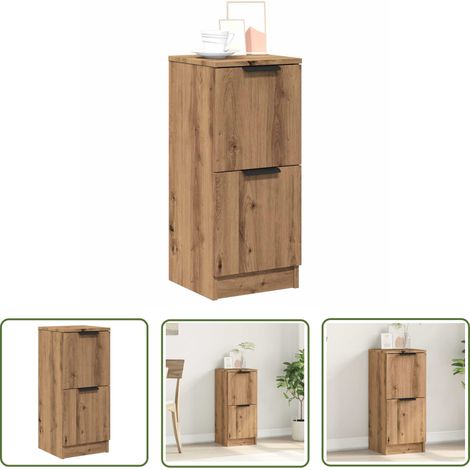 vidaXL Sideboard Artisan-Eiche 30x30x70 cm Holzwerkstoff (1/5)