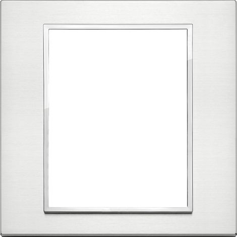 VIMAR - 21668.01 Plaque 8M, aluminium brillant