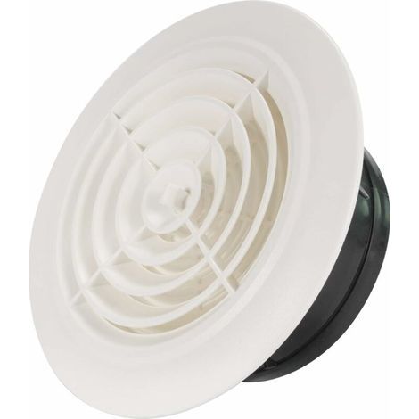 150mm Grille de Ventilation Ajustable Aération d'Air Ronde (1/4)