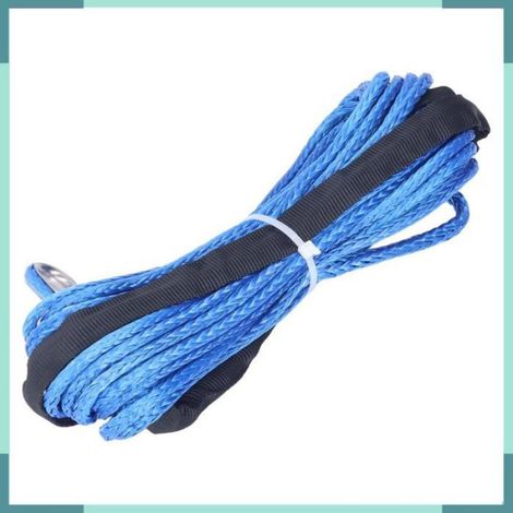 1x Corde de treuil,Nylon,6 mm x 15 m,Résistance 7000 lb,SUV camion VTT UTV (1/5)