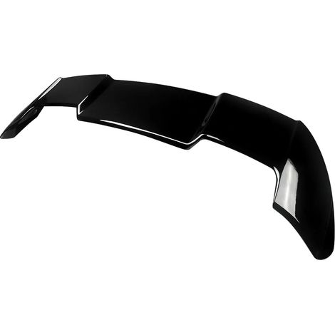 Spoiler, construcción de ABS resistente, compatible con vehículos hatchback, negro brillante. (1/2)