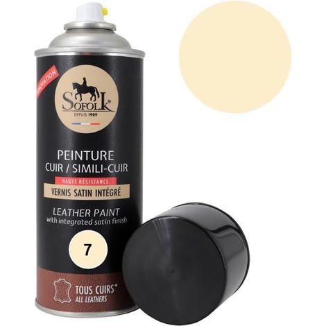 Pittura Pelle (7-COQUILLE) con Vernice Integrata - SOFOLK - Manutenzione per Sedili e Volante di Auto, Divano, Scarpe, ecc. (1/4)
