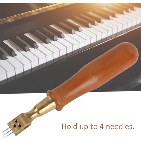 Kit de Réglage pour Piano en Bois de Jujube avec Coude en Métal, Outil de Réparation de Cheville (1/4)